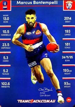 2023 AFL TeamCoach - Gallery Wildcard #GW-18 Marcus Bontempelli Back